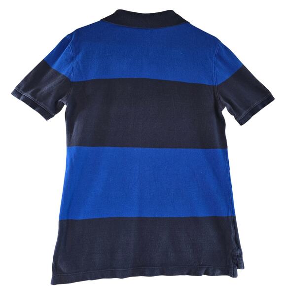 Y2K Style GAP Polo Boys Blue Striped Polo Size S - Picture 2 of 8